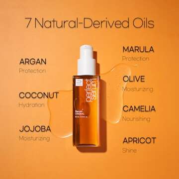 Mise En Scene Perfect Serum Original Bigger Size - Hair Oil for Frizzy & Dry, Hydration and Nutrition HairEssence for Damage Care, Floral Fragrance, Korean HairCare Product, 3.71 Fl Oz.