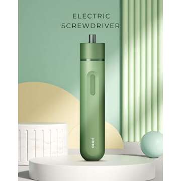 HOTO 3.6V Cordless Electric Screwdriver, 1500mAh, USB Rechargeable Battery, All-in-one Power Screwdr...