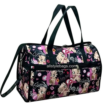 Betty Boop Large Canvas Duffel Bag for stylish travelers