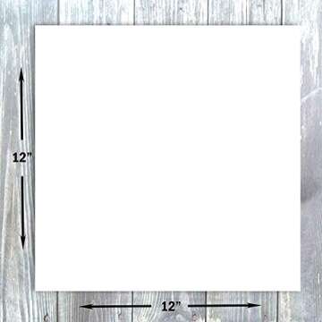 Hamilco White Cardstock Scrapbook Paper 12x12 Heavy Weight 100 lb Cover Card Stock – 25 Pack