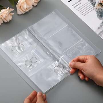 Outus 100 Clear PVC Jewelry Bags for Jewelry Storage