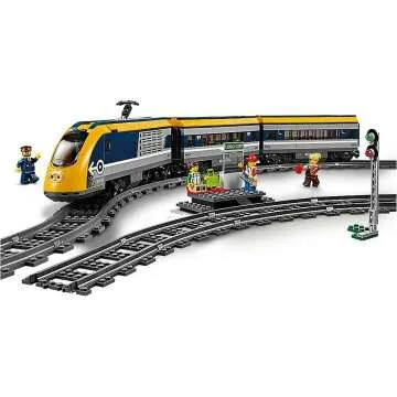 City Passenger RC Train Toy with Track Set for Kids