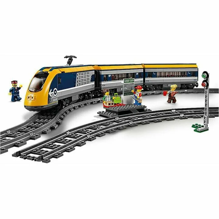 City Passenger RC Train Toy with Track Set for Kids