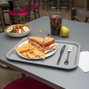 Carlisle 12x16 Gray Cafeteria Tray Durable Eco-Friendly