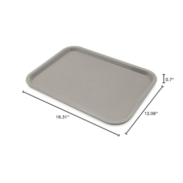 Carlisle 12x16 Gray Cafeteria Tray Durable Eco-Friendly
