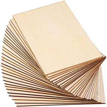 SIWUCHYE Basswood Sheets 15 Pack Craft Wood for DIY