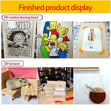 SIWUCHYE Basswood Sheets 15 Pack Craft Wood for DIY