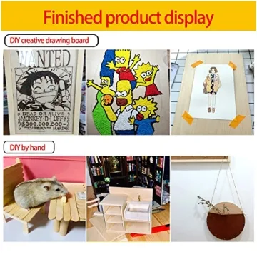 SIWUCHYE Basswood Sheets 15 Pack Craft Wood for DIY