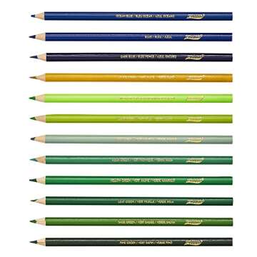 Prang 22480 Colored Woodcase Pencils, 3.3 mm, 50 Assorted Colors/Set
