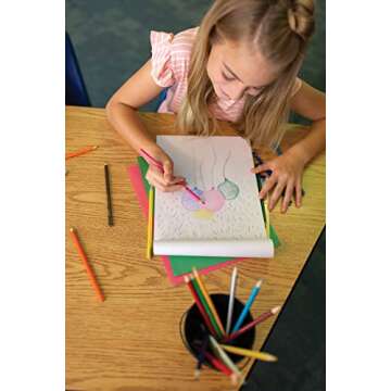 Prang 22480 Colored Woodcase Pencils, 3.3 mm, 50 Assorted Colors/Set