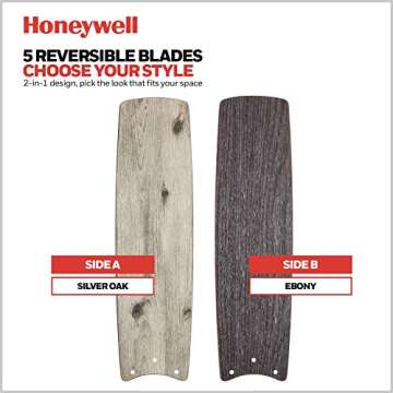 Honeywell 52 Inch Foxhaven Ceiling Fan with Light