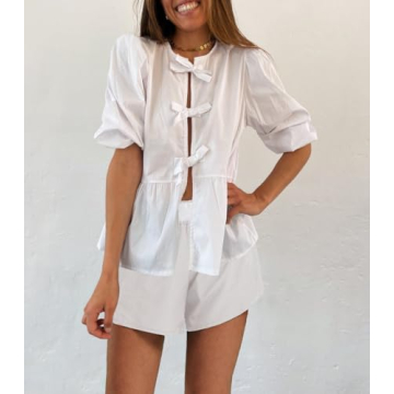 Chic ROAONOCOMO Y2K 2 Piece Shorts Set for Women