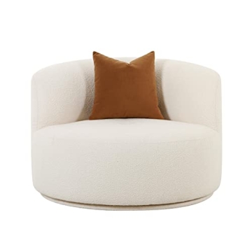 Tov Fickle Cream Boucle Chair for Modern Living Spaces