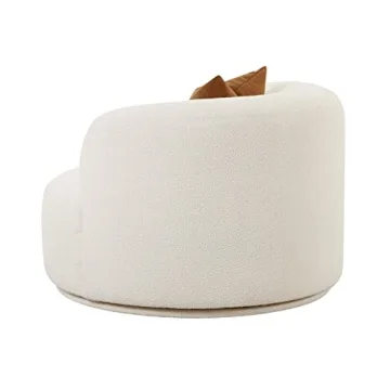 Tov Fickle Cream Boucle Chair for Modern Living Spaces