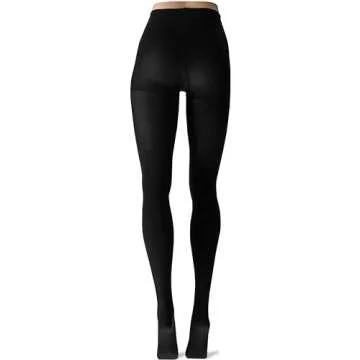 Hue Women's Super Opaque Tights with Control Top, Black, 4