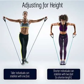 Resistance Bands - Tension Band Set for Weights Exercise, Fitness Workout - Heavy Resistant - Comes with Door Anchor Attachment, Legs, Ankle Straps and Carry Case