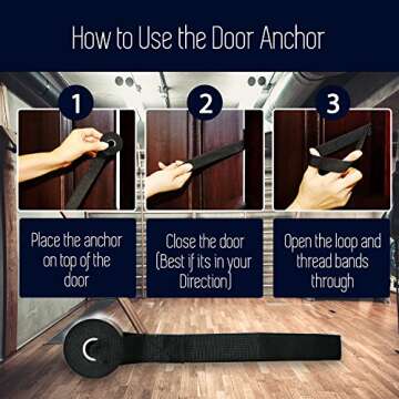 Resistance Bands - Tension Band Set for Weights Exercise, Fitness Workout - Heavy Resistant - Comes with Door Anchor Attachment, Legs, Ankle Straps and Carry Case