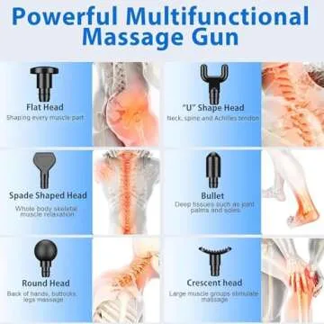 ZonGym Percussive Massage Gun 30 Speeds Quiet Motor