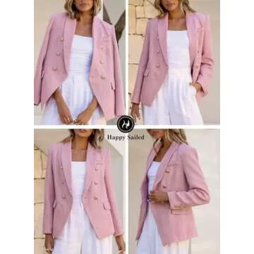 Happy Sailed Tweed Blazer - Stylish Workwear for Women