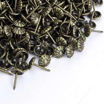 Durable Homdire Antique Brass Upholstery Tacks - 100 PCS