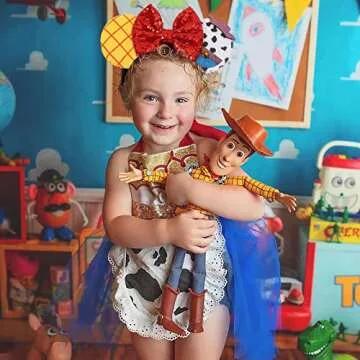 Light Up Mouse Ears, LED Flashing Toy Inspired Mouse Ears Headband for Women Girls Party Accessories Cosplay Decorations (Yellow)