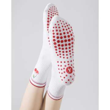 Stylish Yawlsow Pilates Grip Socks for Women Yoga Practice