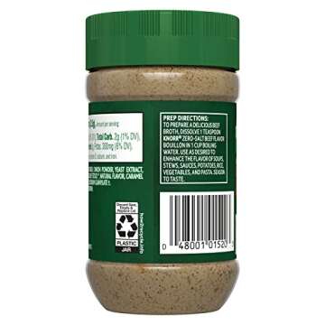 Knorr Zero Salt Powder Bouillon Natural Beef Flavor Bouillon For Sauces, Gravies And Soups, with No ...