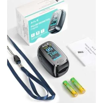 AILE Compact Fingertip Pulse Oximeter - Accurate Blood Oxygen Monitor