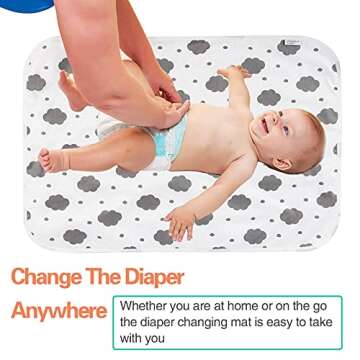 Baby Diaper Changing Pad 21 x 31 Waterproof Liners 2Pack
