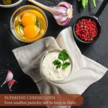 Durable eFond Cheesecloths - 3PCS 20x20 Inches