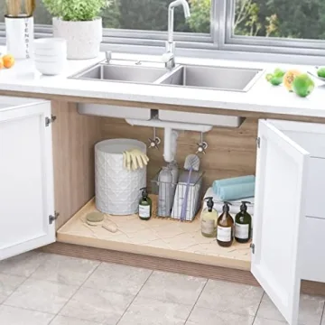 Durable SIKADEER Under Sink Mat for Kitchen and Bathroom