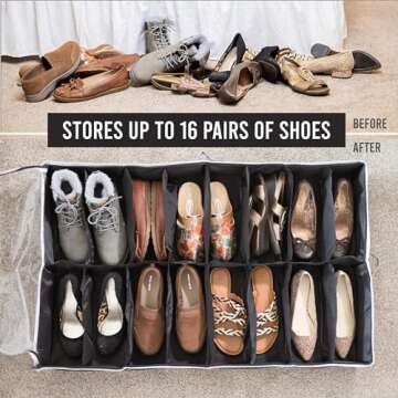 HOLDN' STORAGE Extra-Large Under Bed Shoe Organizer