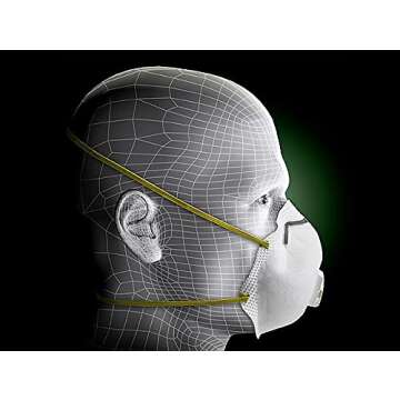 3M Particulate Respirator 8511, Pack of 10, N95, NIOSH APPROVED, Cool Flow Exhalation Valve, Disposable, Braided Comfort Strap, M Noseclip, Personal Protective Equipment