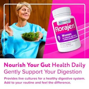 Florajen Women's Vaginal Probiotics, Provides Gut Health & Constipation Relief for Adults and Bloating Relief for Women, 90 Capsules (3 Packs of 30) (Refrigerated)