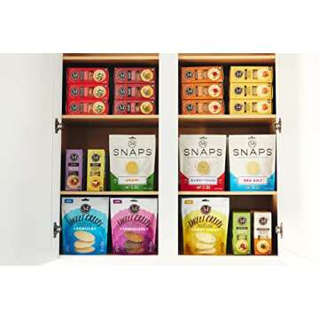 34 Degrees Rosemary Crisps | Light & Crunchy Thin Crackers for Charcuterie, Cheese Boards & Entertaining, Single Pack (4.5oz)