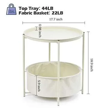 Elegant TOOLF End Table - Stylish & Functional Nightstand