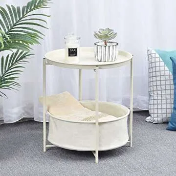 Elegant TOOLF End Table - Stylish & Functional Nightstand