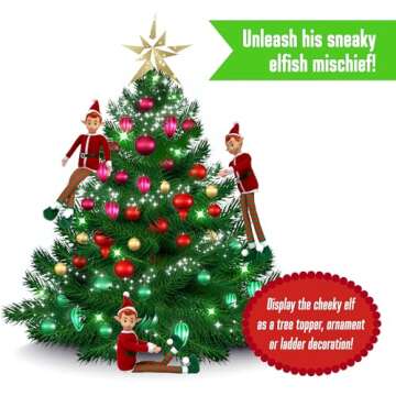 Original 12" Christmas Elf Doll - Poseable & Fun
