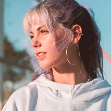 Gacimy Large Big Gold Hoop Earrings for Women 14K Gold Plated, 925 Sterling Silver Post Gold hoops for Women, 70mm Yellow Gold Hoop Earrings for Women