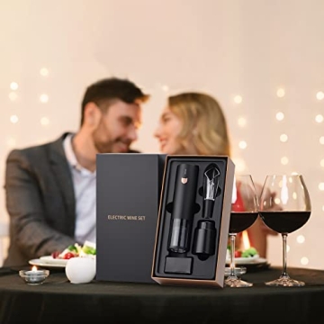 Deluxe Electric Wine Opener Gift Set for Wine Lovers