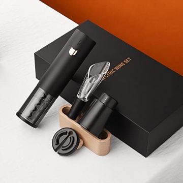 Deluxe Electric Wine Opener Gift Set for Wine Lovers