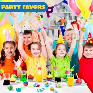 JOYIN Round Pop Fidget Keychain 30 Pack Pop Fidget Toys Bulk Party Favors for Kids 4-8,8-12 Years, Goodie Bag Stuffers Classroom Prizes Birthday Sensory Toys Gifts