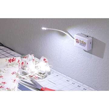 ViviLux Bright Flexible LED Craft & Sewing Light; USB Rechargeable Cordless Small Task Light for Sewing Machine, Crafting & Hobbies; This Item has Been Replaced with VLSWL03RE Rare Earth Magnet