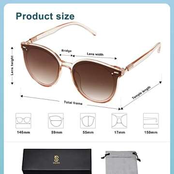 SOJOS Classic Plastic Inspired Sunglasses