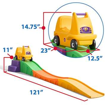 Step2 Up & Down Roller Coaster Ride On, Multicolor (711400)