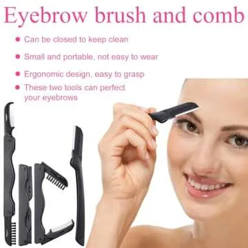 17 Pcs Eyelash Curlers Kit Lash Curler Eyelash Comb Seperator Extension Tweezers Eyebrow Brush Scissors False Eyelashes Applicator Eyebrow Trimmer Silicone Refills Pads for Women(Pink)