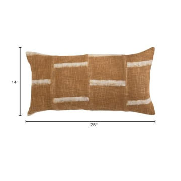 Creative Co-Op Cotton Printed Lumbar Pillow - Stylish Comfort