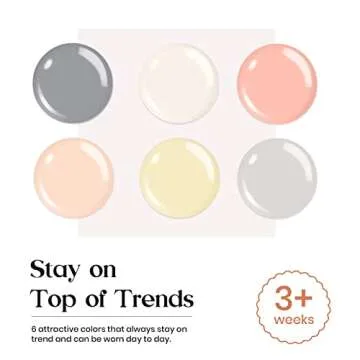 Beetles Gel Nail Polish Kit with U V Light, 6 Colors Nude Grey Yellow Gel Polish Nail Kit, Winter Gel Polish Nail Kit with Base & Top Coat Soak Off DIY Manicure at Home Gifts for Women