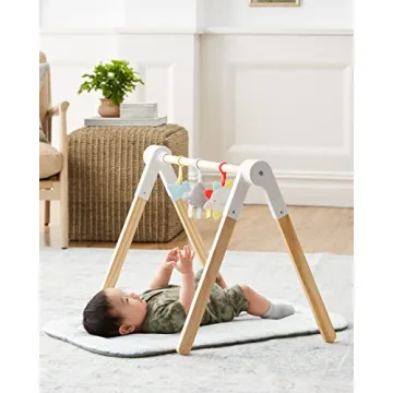 Skip Hop Wooden Baby Gym for Safe Tummy Time Play