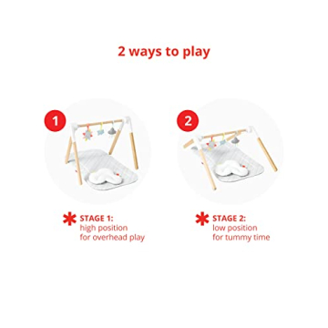 Skip Hop Wooden Baby Gym for Safe Tummy Time Play